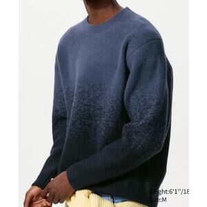 Uniqlo JW Anderson Souffle Yarn Gradient Sweater in 68 Blue